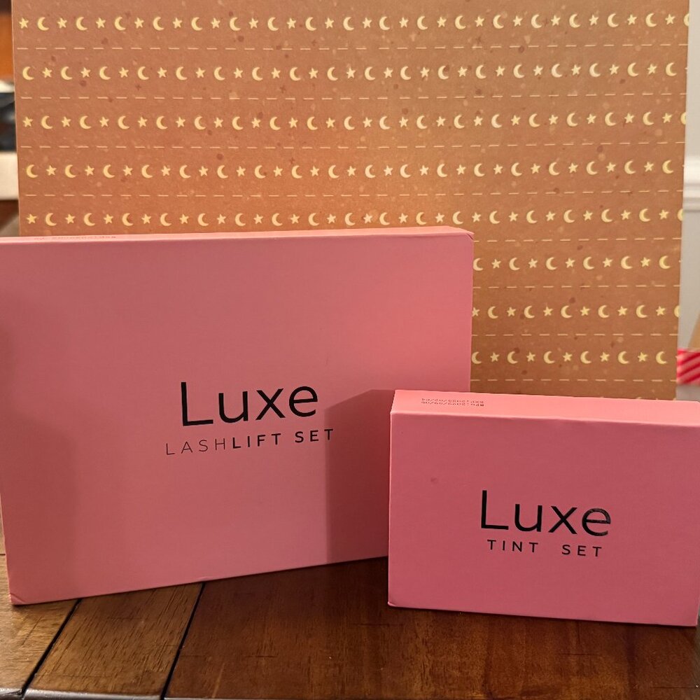 LUXE COSMETICS EYELASH LIFT PLUS BROWN TINT NEW IN BOX